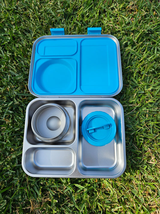 Stainless Steel Lunch Box | Hot and Cold with Leakproof Insulated Food Jar