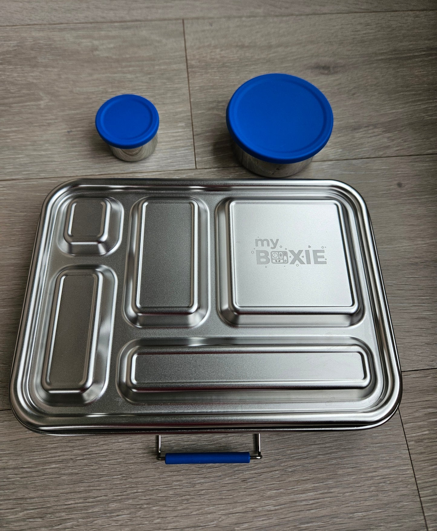 Stainless Steel Lunch Box | 5 Compartments + 2 EXTRA Pots
